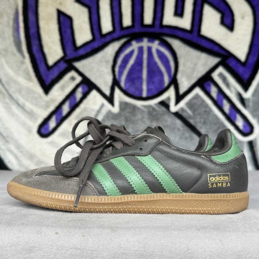 Size 5 - adidas IG6175 Originals Samba OG Shadow Olive Green Men's‎